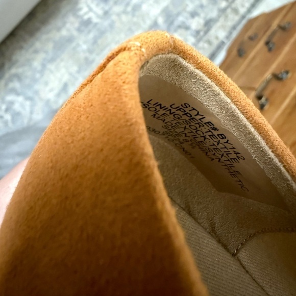 JCREW espadrille faux suede Wedges in burnt orange color - Picture 8 of 8